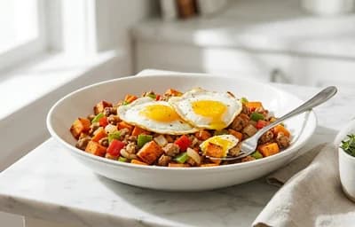 Sweet Potato Turkey Hash
