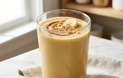 Banana Peanut Butter Protein Smoothie