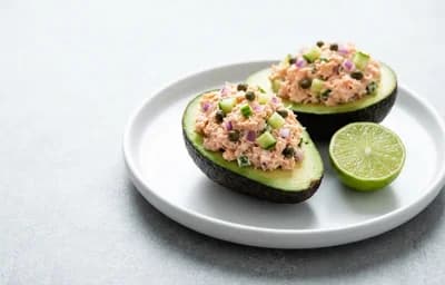 Salmon Stuffed Avocados