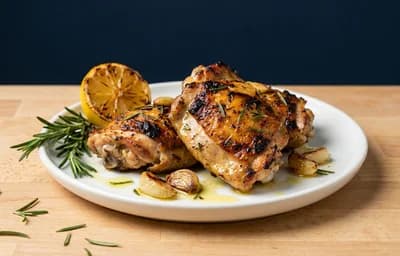 Grilled Chicken Thighs with Rosemary and Garlic