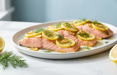 Baked Salmon with Lemon and Dill
