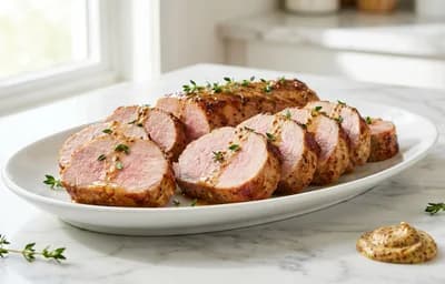 Pork Tenderloin with Dijon and Thyme
