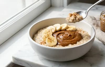 Oatmeal with Banana and Almond Butter