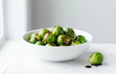 Soft-Cooked Brussels Sprouts with Balsamic Butter