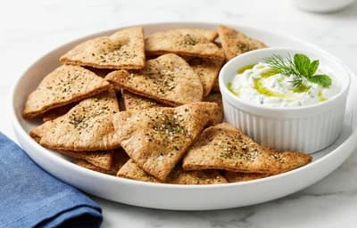 Pita Chip Platter with Tzatziki