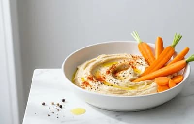 Carrots and Hummus