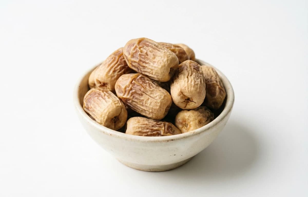 dry pale brown dates