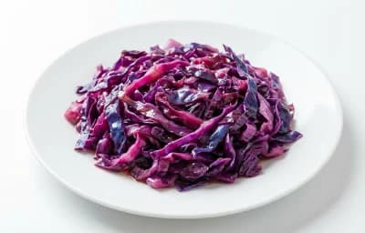 boiled unsalted red cabbage