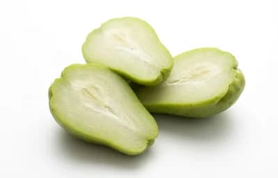 boiled unsalted chayote