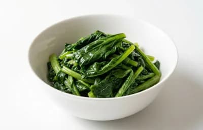 boiled unsalted turnip greens