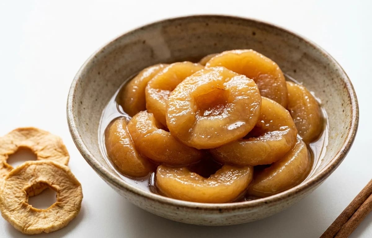 stewed sulfured sweetened dried apple