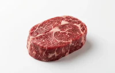 raw beef shoulder tender medallion