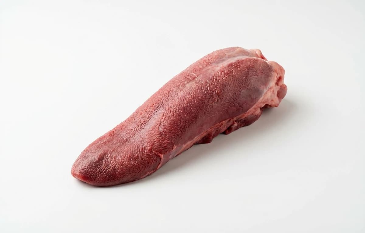 raw caribou tongue
