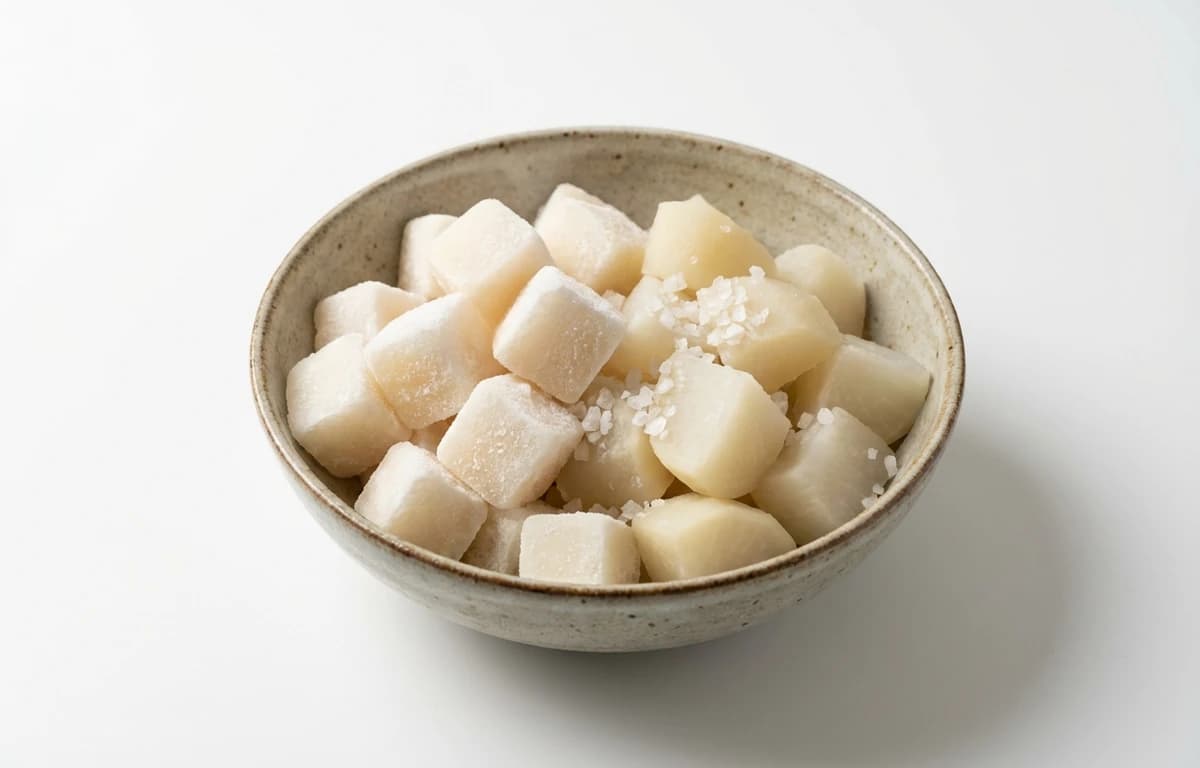 frozen boiled salted turnip