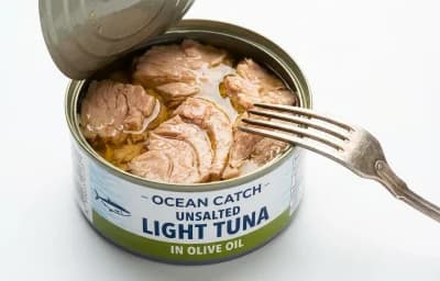 canned unsalted light tuna in oil