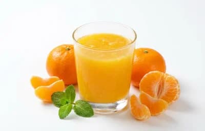 raw tangerine juice