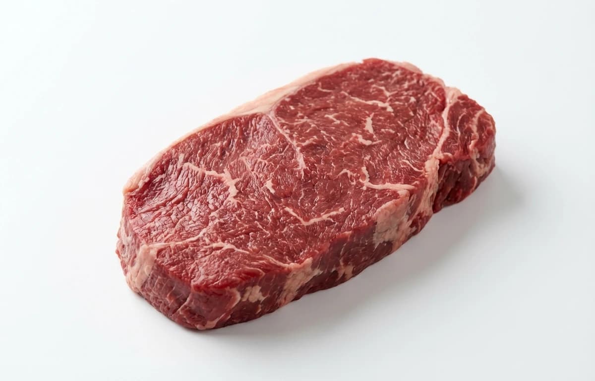 raw grass-fed bottom round steak