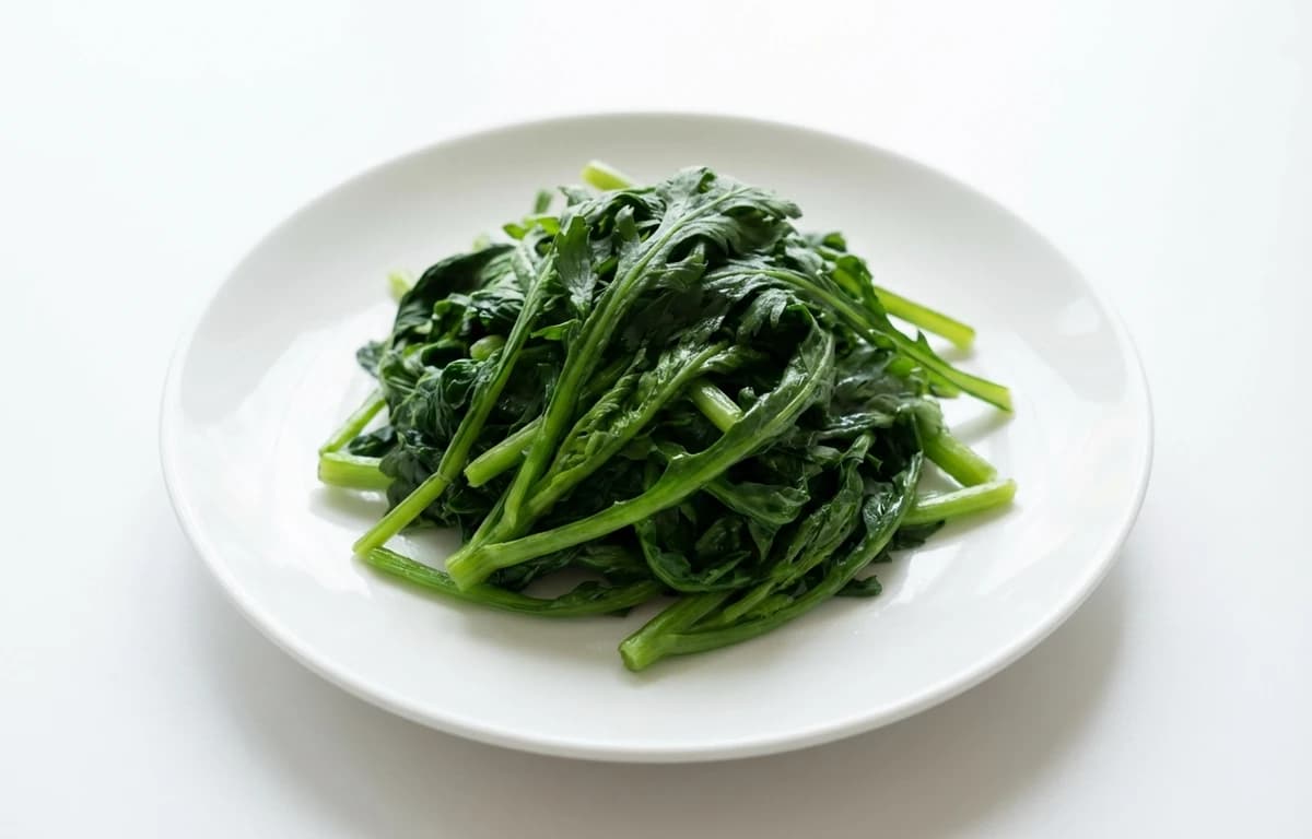 boiled unsalted chrysanthemum garland