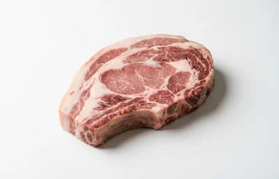 uncooked bone-in ham slice