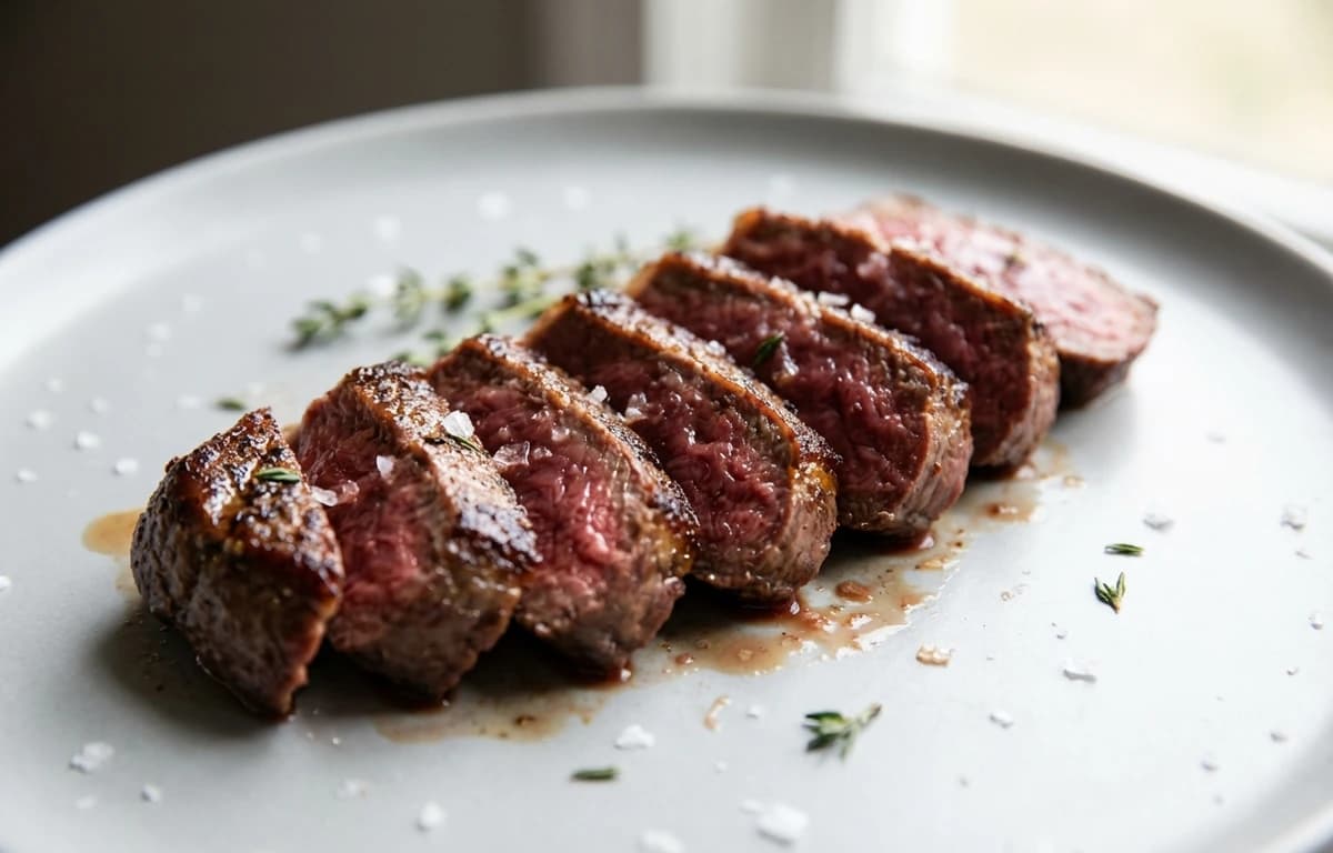 cooked ostrich outside strip