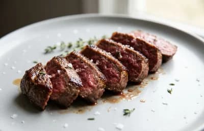 cooked ostrich outside strip