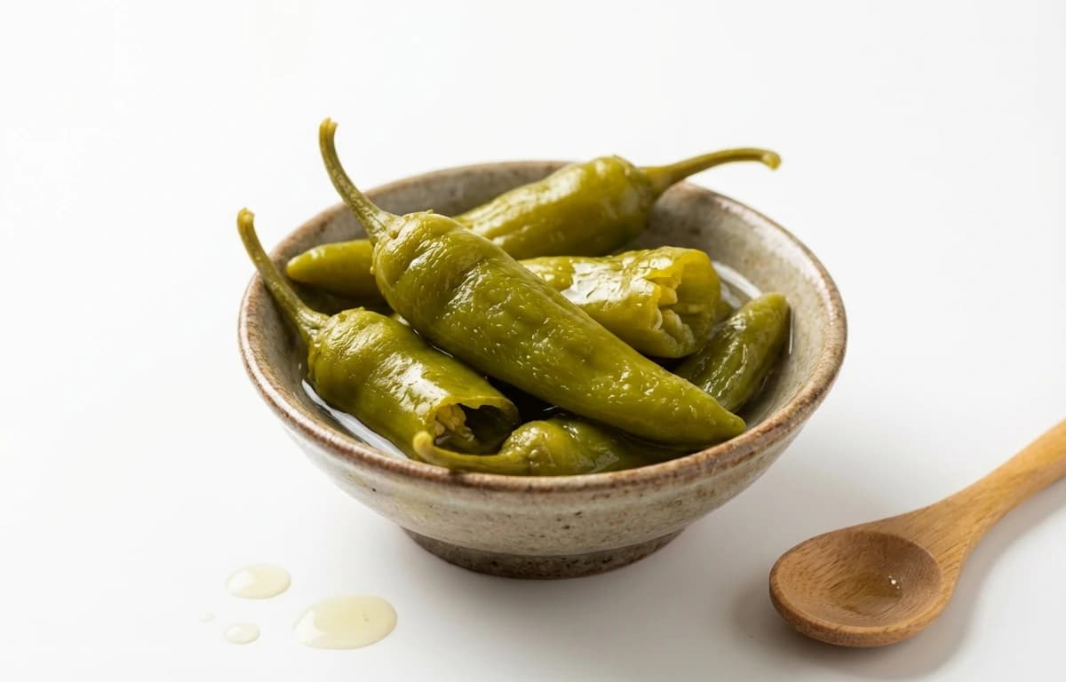 canned green hot chili pepper pods
