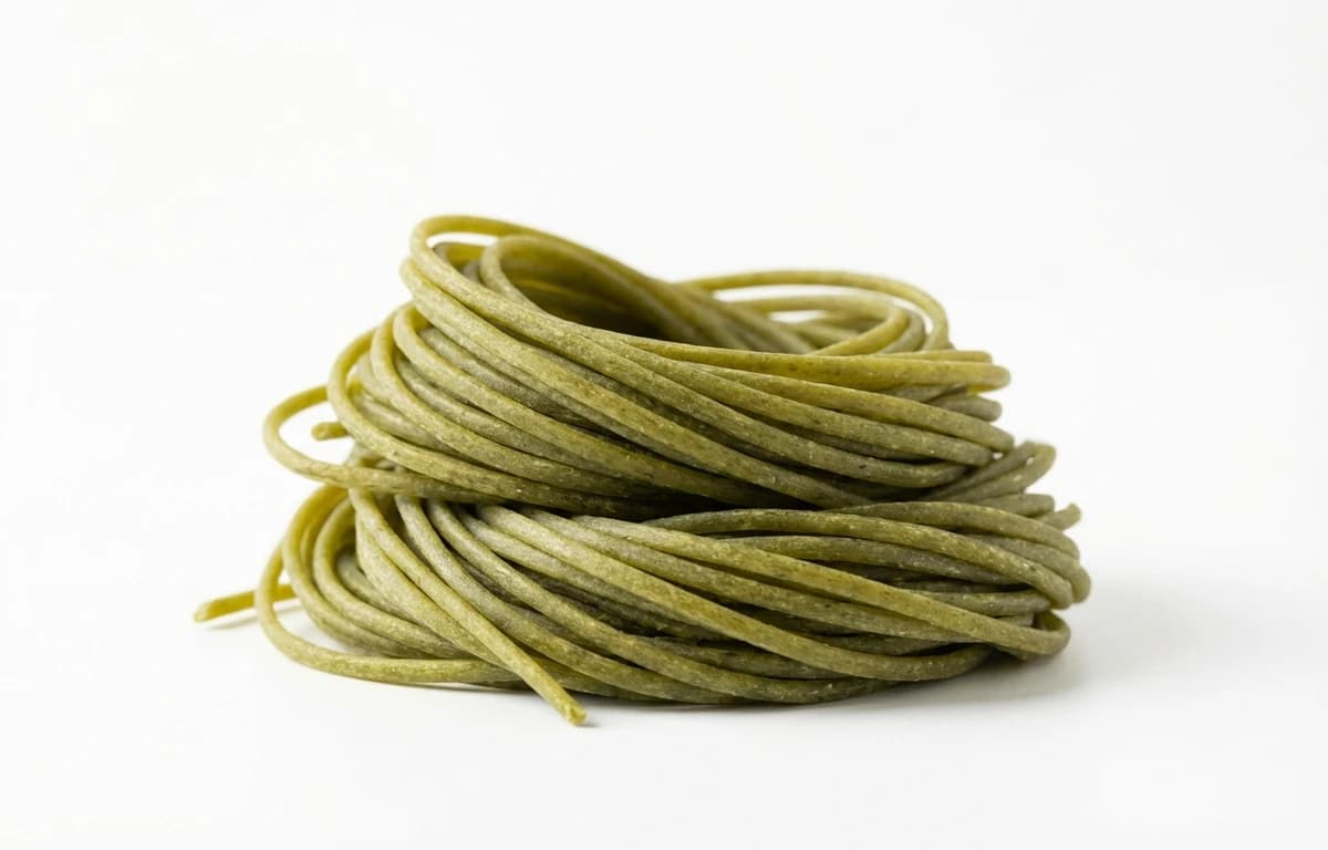 dry spinach spaghetti