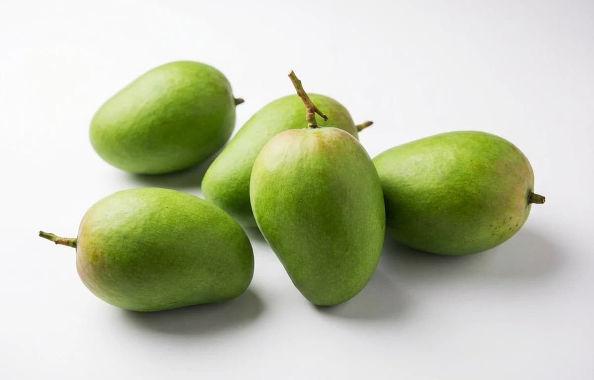 raw green mangoes