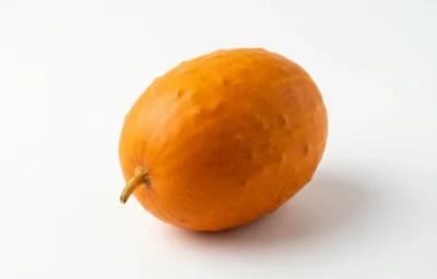orange round cucumber