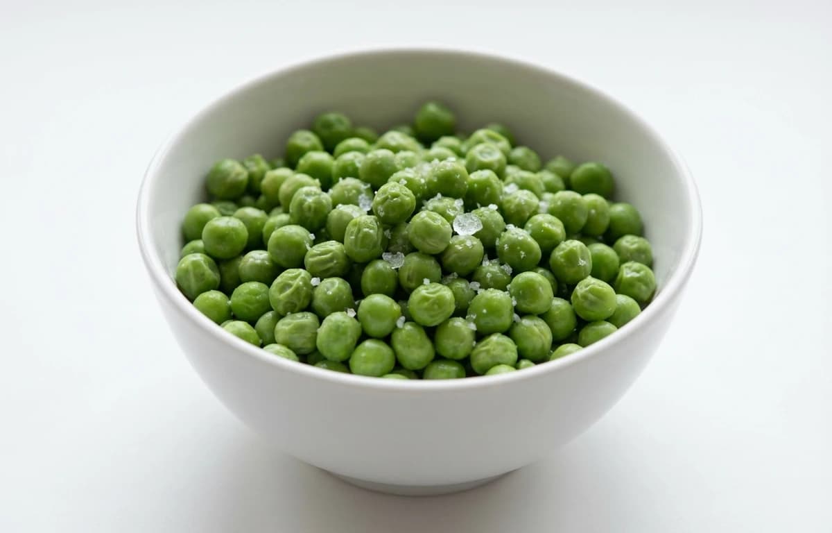 boiled salted frozen edible-podded peas