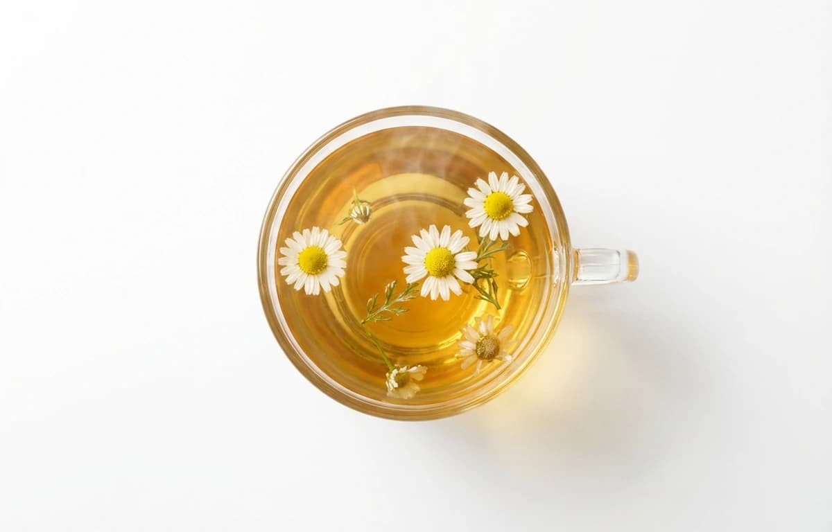 brewed chamomile tea