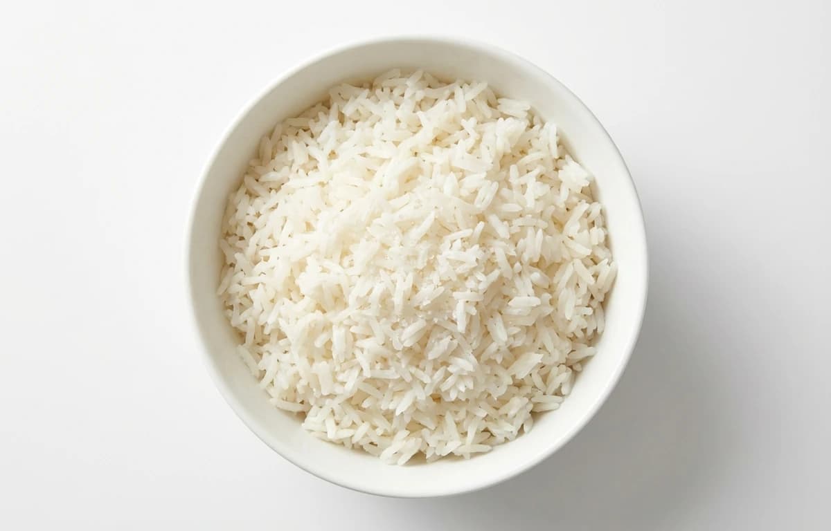cooked salted enriched long-grain white rice