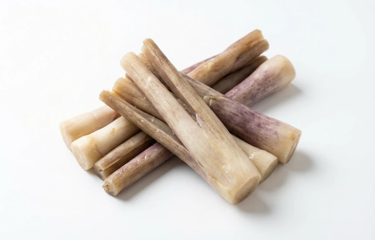 cooked unsalted taro shoots