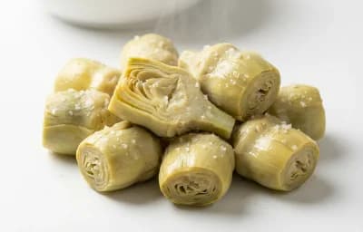 boiled salted frozen globe artichoke