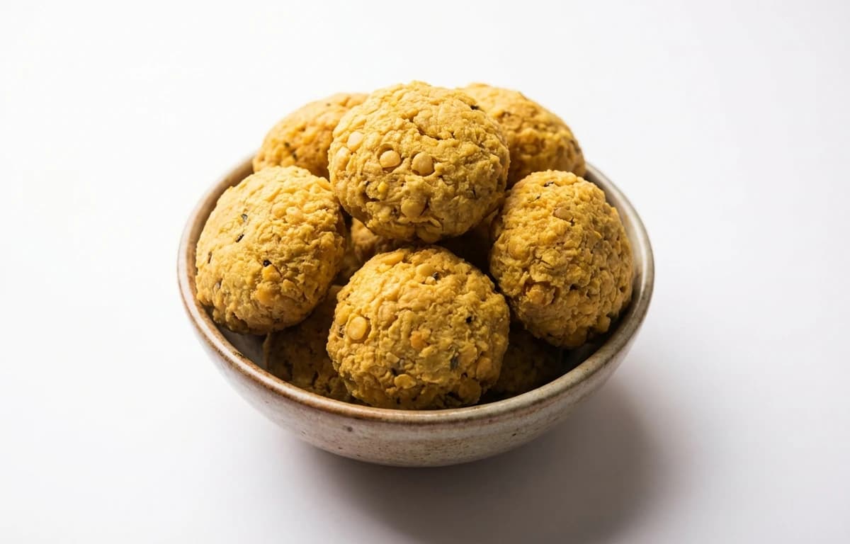 dried yellow lentil dumplings