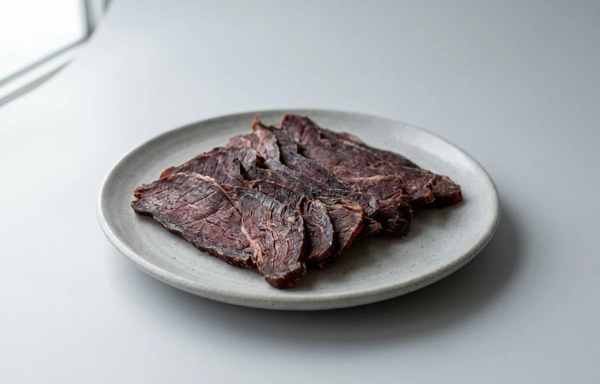 dried caribou rump meat