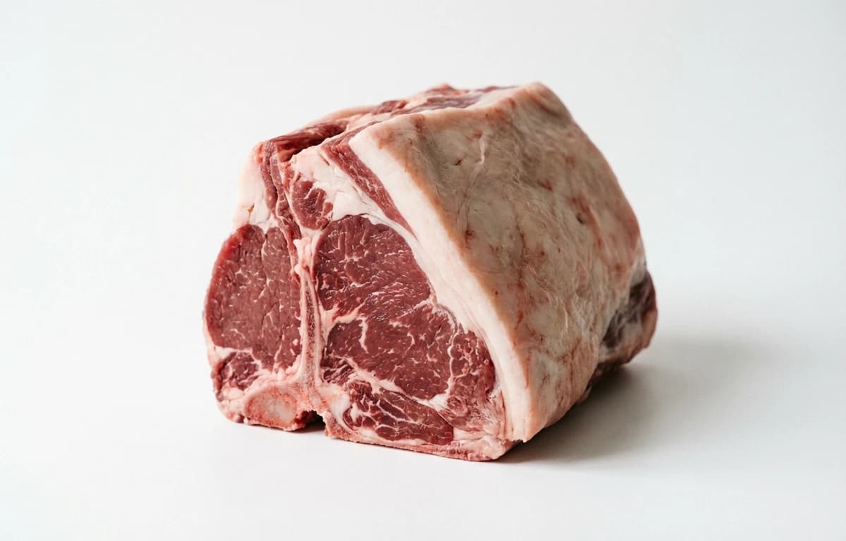 raw lamb loin saddle