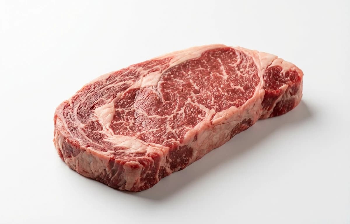 raw select beef top loin steak