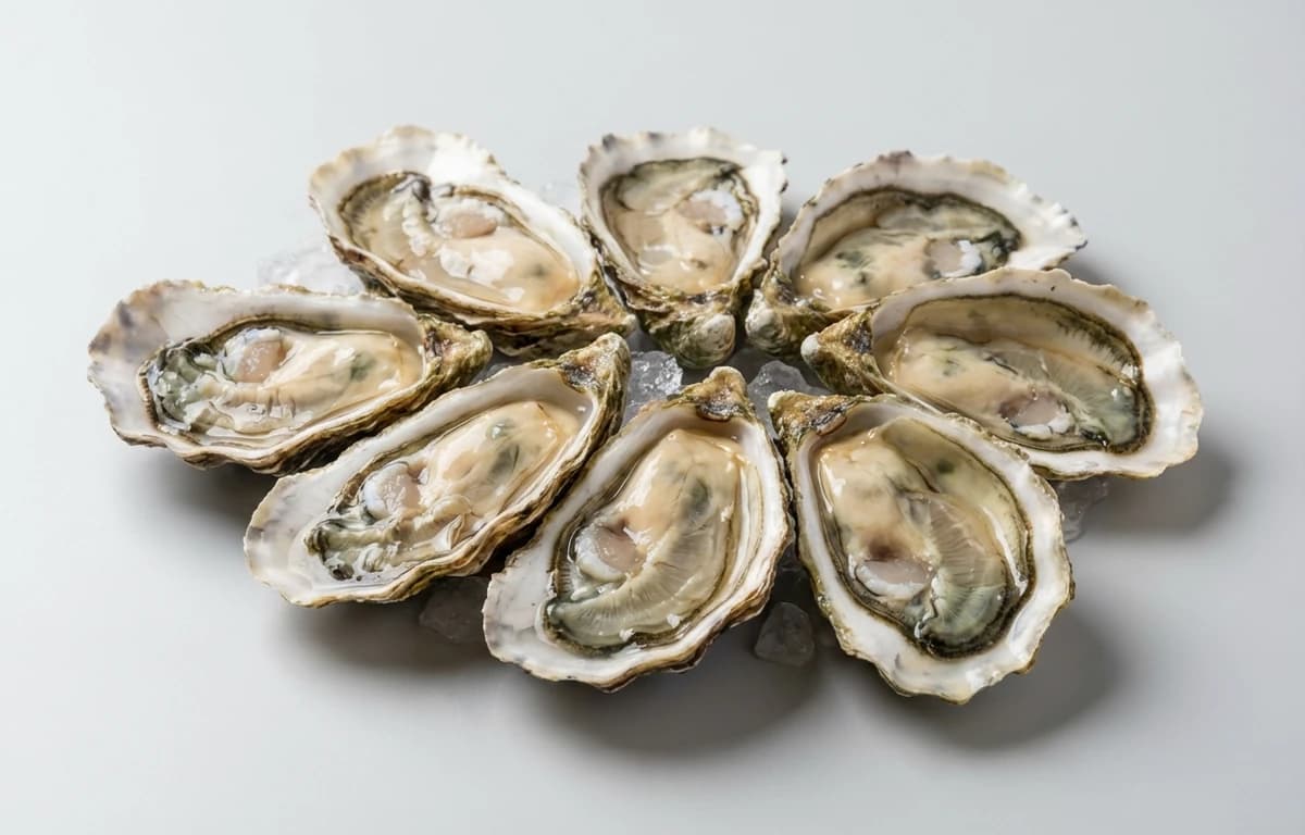 cooked dry heat farmed eastern oyster