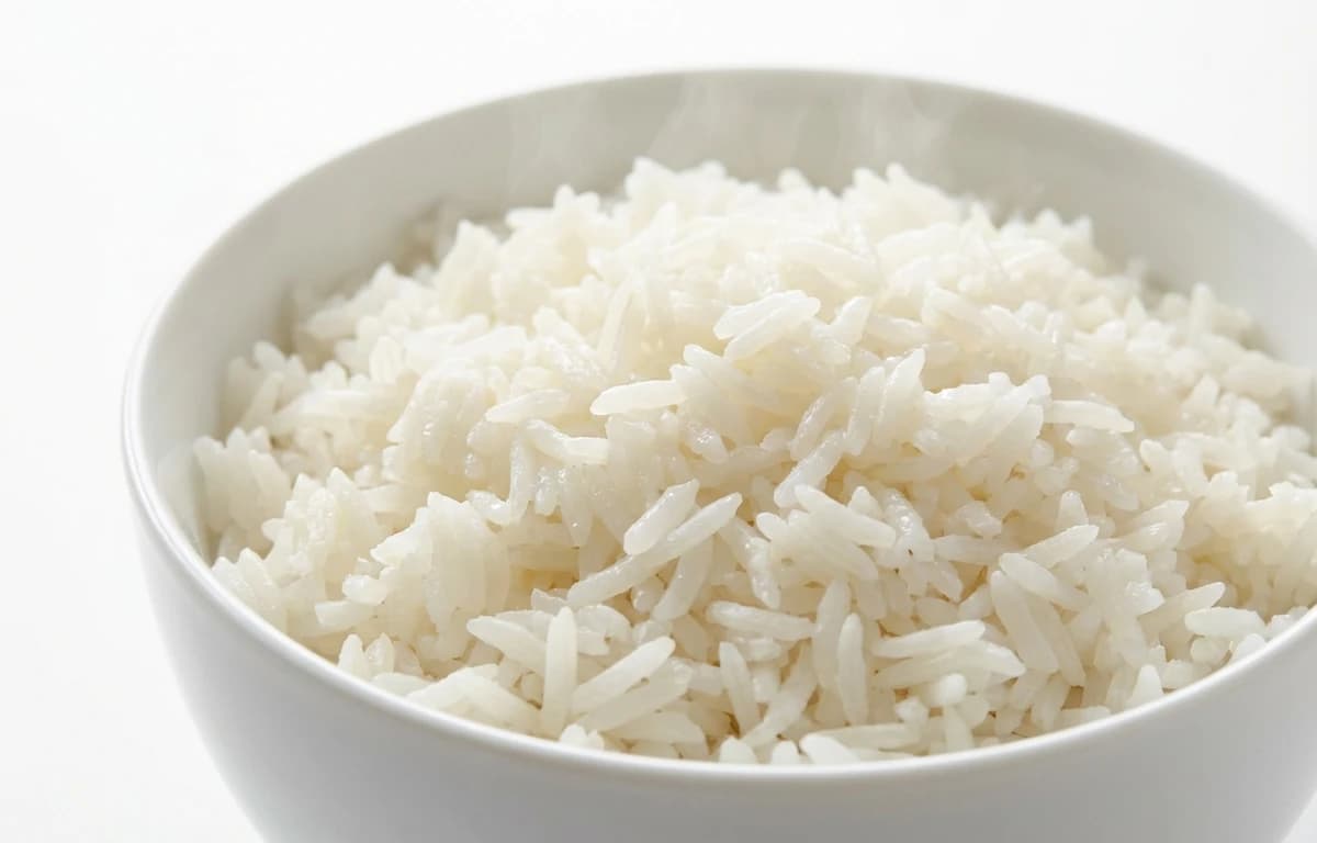 cooked unsalted unenriched long-grain white rice