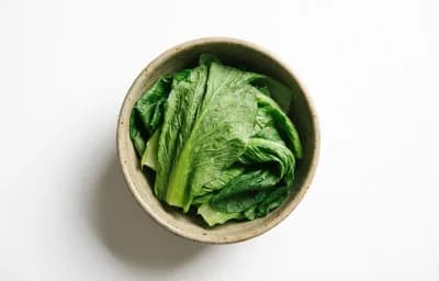 boiled unsalted tendergreen mustard spinach
