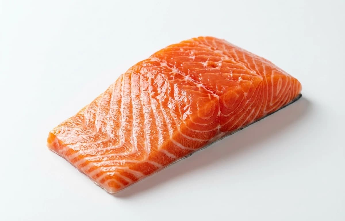 raw king salmon