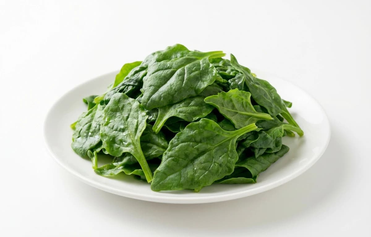 boiled unsalted New Zealand spinach