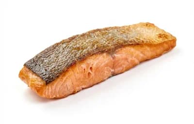 cooked chinook salmon