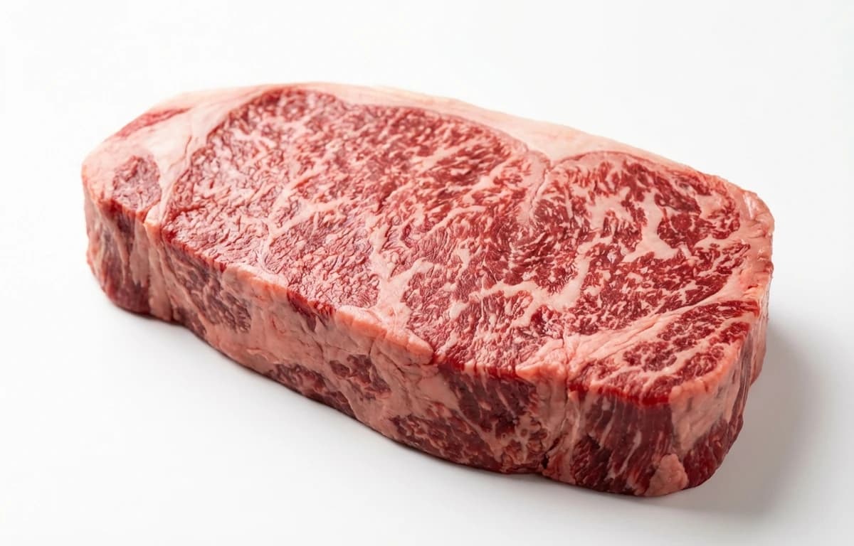 raw wagyu top loin steak