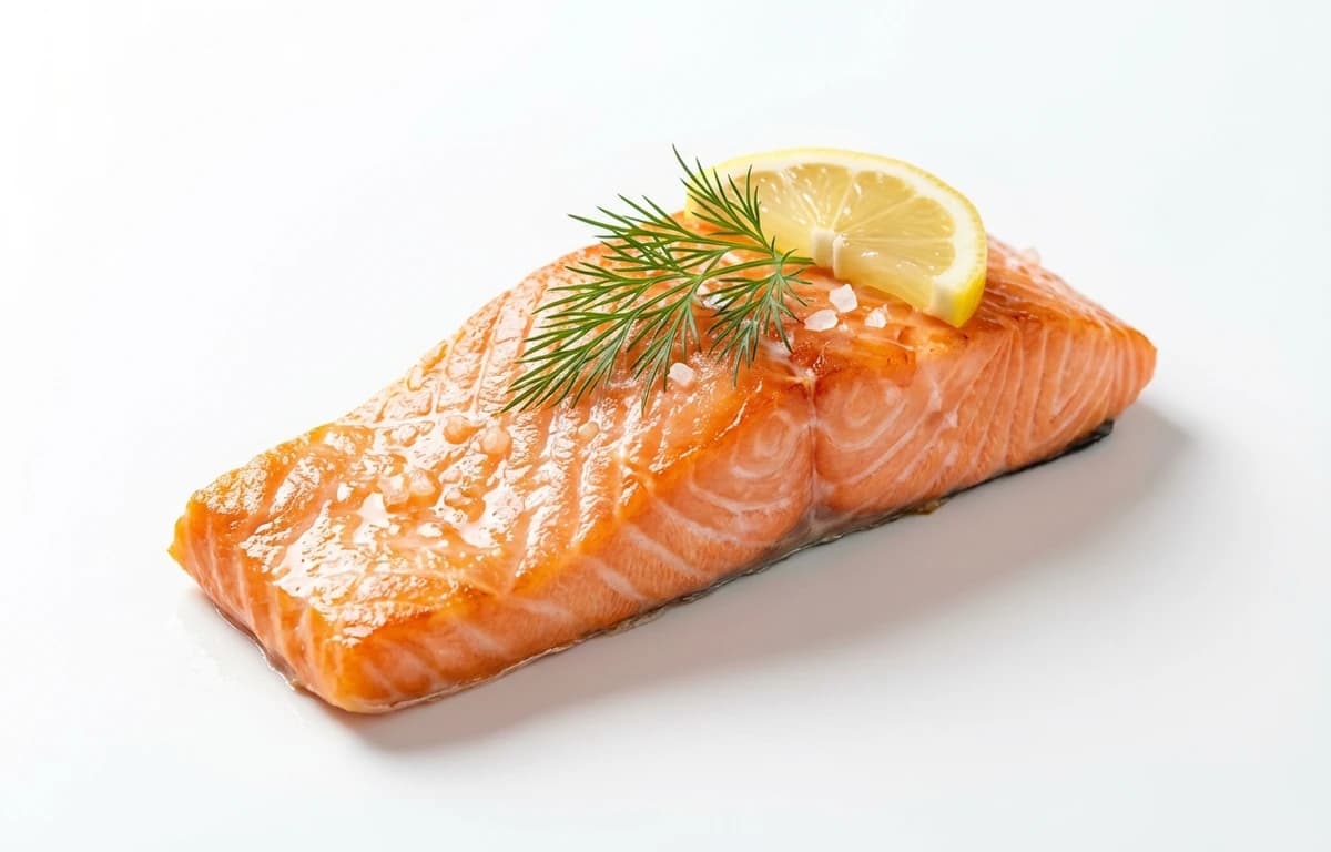 cooked moist heat coho salmon