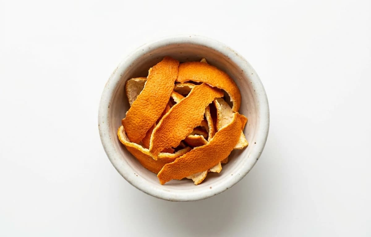dried orange peel