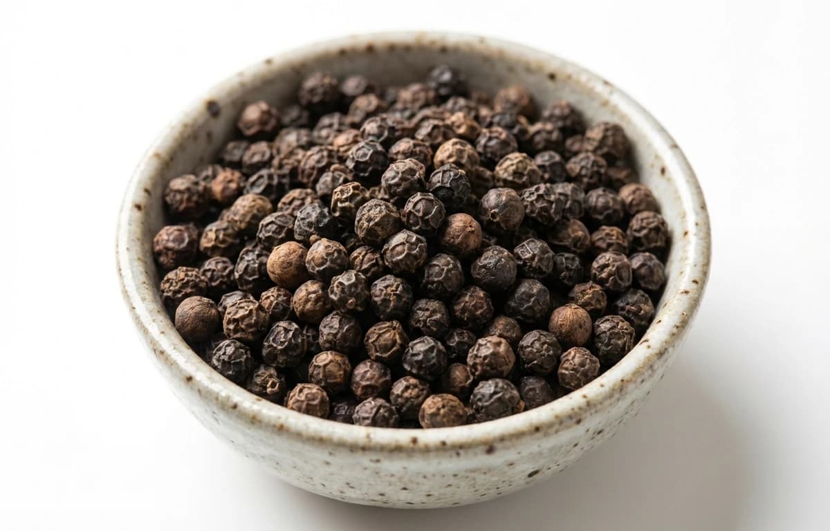 black peppercorns
