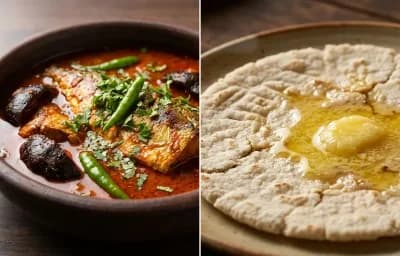 Bangda Tikhle with Jowar Bhakri