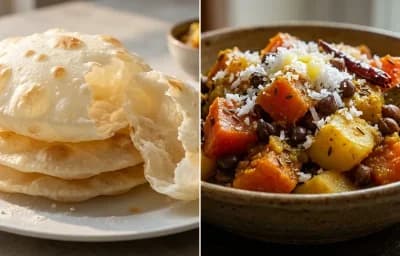 Bengali Luchi with Kumror Chokka